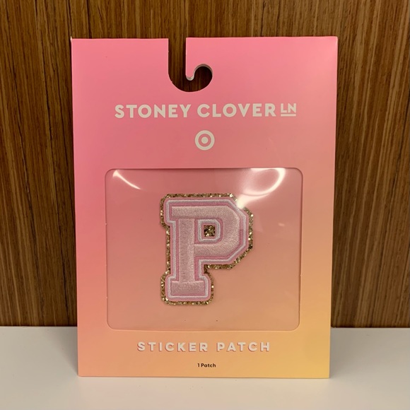 Stoney Clover Lane x Target Light Pink Letter P Patch NIB - Picture 5 of 5